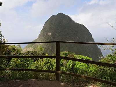 enjoying a fun, guided hike up St. Lucia’s Gros Piton